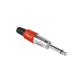 Βύσμα γρύλου 6.3 mono HQ κόκκινο