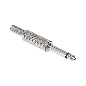 Βύσμα γρύλου 6.3 μονό μεταλλικό Cabletech