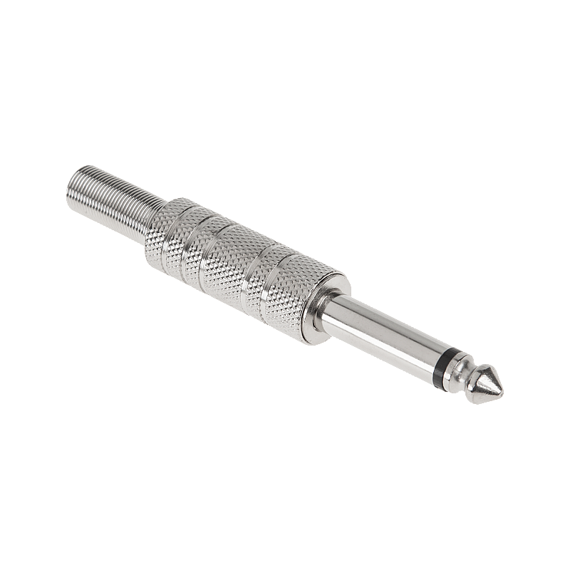 Βύσμα γρύλου 6.3 μονό μεταλλικό Cabletech