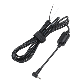 2,5/0,6 (19V/2,1A) γωνιακό βύσμα τροφοδοσίας με καλώδιο για εγκατάσταση REBEL