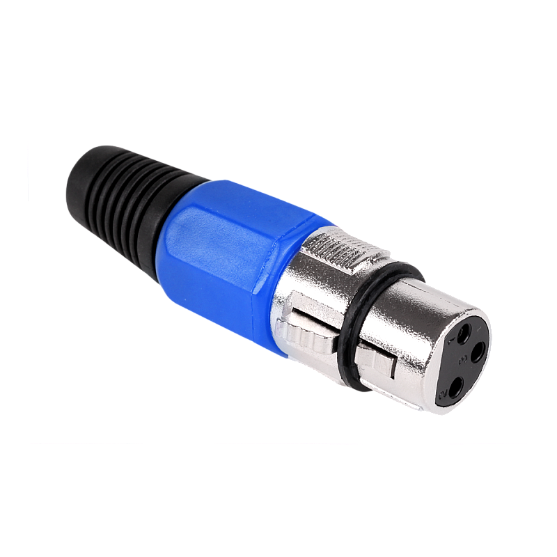 Μπλε βύσμα γυναικείου μικροφώνου