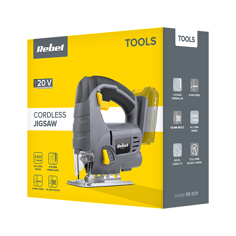 Σέγα μπαταρίας 20V (χωρίς μπαταρία και φορτιστή)