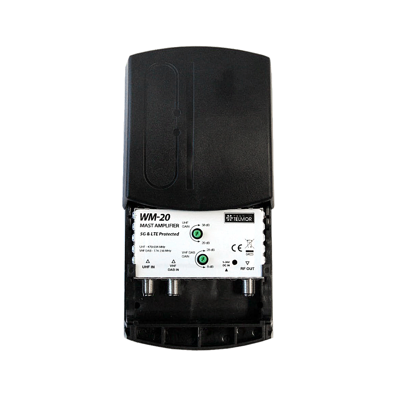 WM-20 UHF VHF DVB-T2 5G ενισχυτής ιστού ΠΡΟΣΤΑΤΕΥΤΗ Telkom Telmor