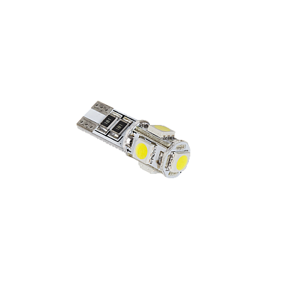 Λάμπα αυτοκινήτου T10 LED (Canbus) - 5x SMD5050, λευκό