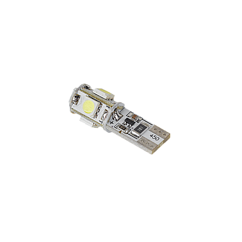 Λάμπα αυτοκινήτου T10 LED (Canbus) - 5x SMD5050, λευκό