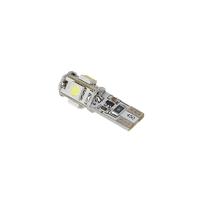 Λάμπα αυτοκινήτου T10 LED (Canbus) - 5x SMD5050, λευκό