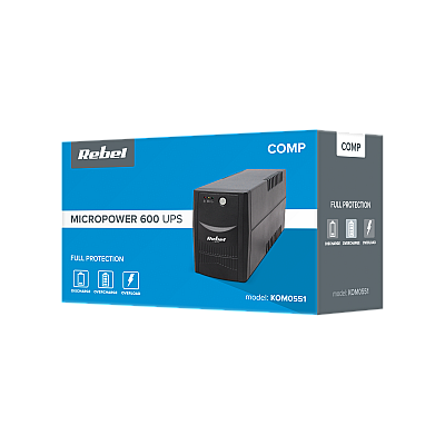 Μοντέλο τροφοδοσίας έκτακτης ανάγκης UPS REBEL Micropower 600 (εκτός σύνδεσης, 600VA / 360W, 230 V, 50Hz) Μοντέλο τροφοδοσίας έκτακτης ανάγκης UPS REBEL Micropower 600 (εκτός σύνδεσης, 600VA / 360W, 230 V, 50Hz)
