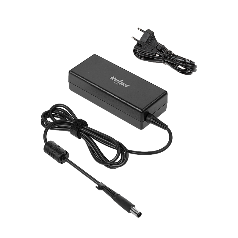 Μετασχηματιστής Rebel με καλώδιο τροφοδοσίας για φορητό υπολογιστή HP 90 W / 19 V / 4,62 A / 7,4x5,0x12 mm