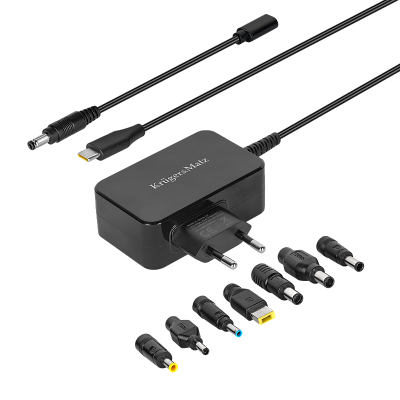 Τροφοδοτικό γενικής χρήσης Kruger&Matz 45W με λειτουργία Power Delivery, 7 ακροδέκτες