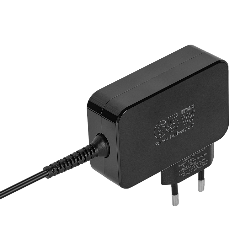 Τροφοδοτικό γενικής χρήσης Kruger&Matz 65W με λειτουργία Power Delivery, 7 ακροδέκτες