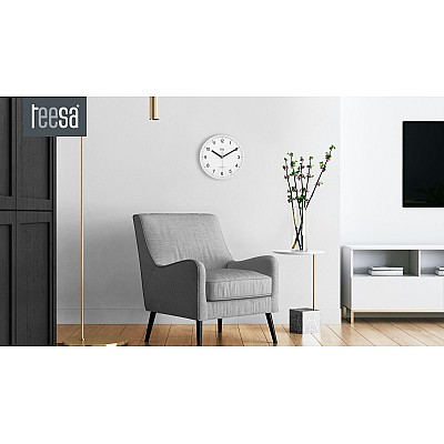 Ρολόι τοίχου 20 cm λευκό