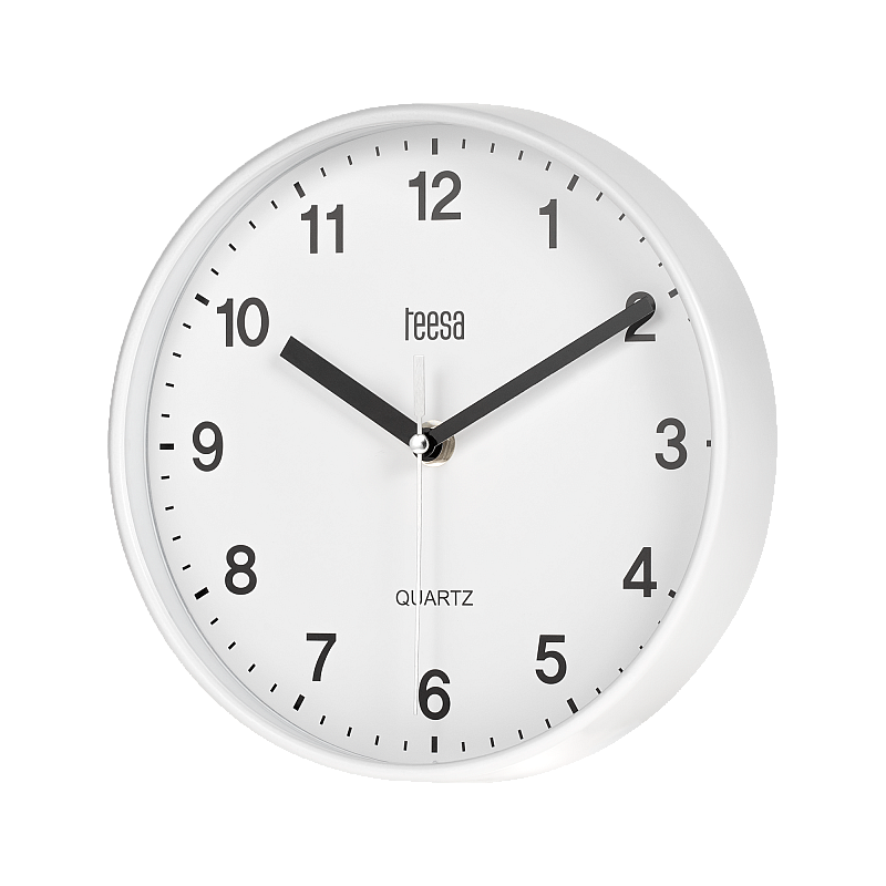 Ρολόι τοίχου 20 cm λευκό