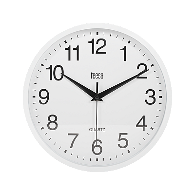 Ρολόι τοίχου 25 cm λευκό