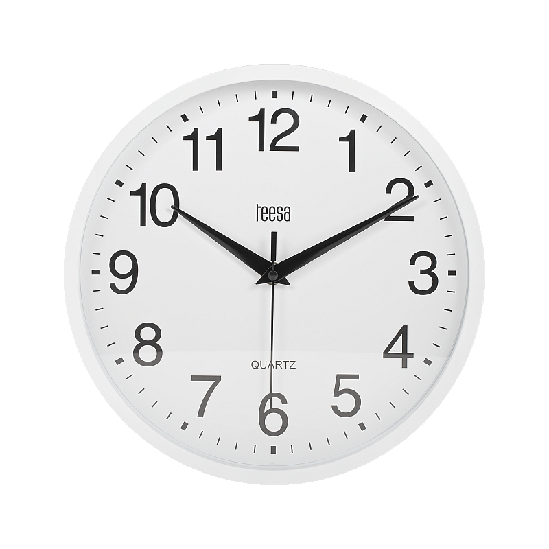 Ρολόι τοίχου 25 cm λευκό