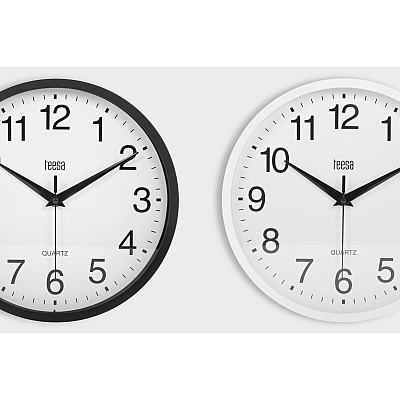 Ρολόι τοίχου 25 cm λευκό