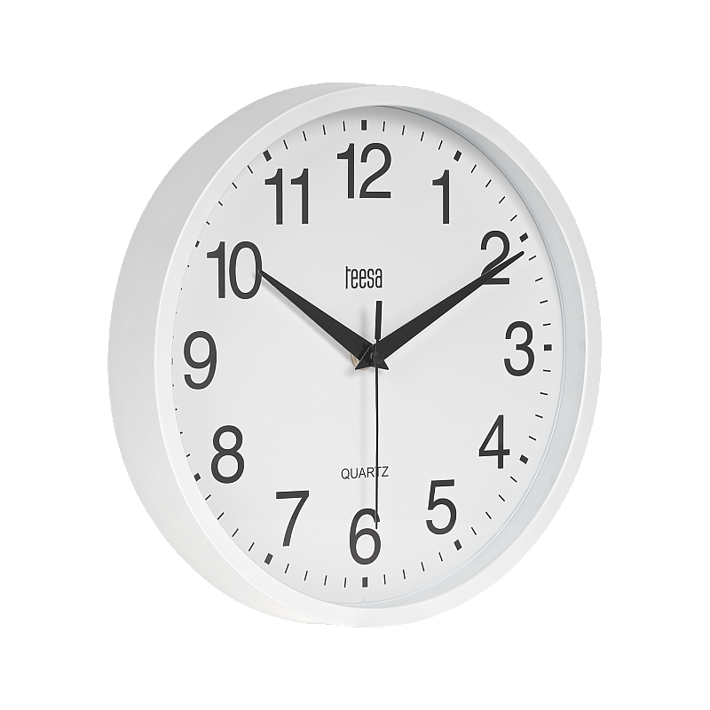 Ρολόι τοίχου 25 cm λευκό