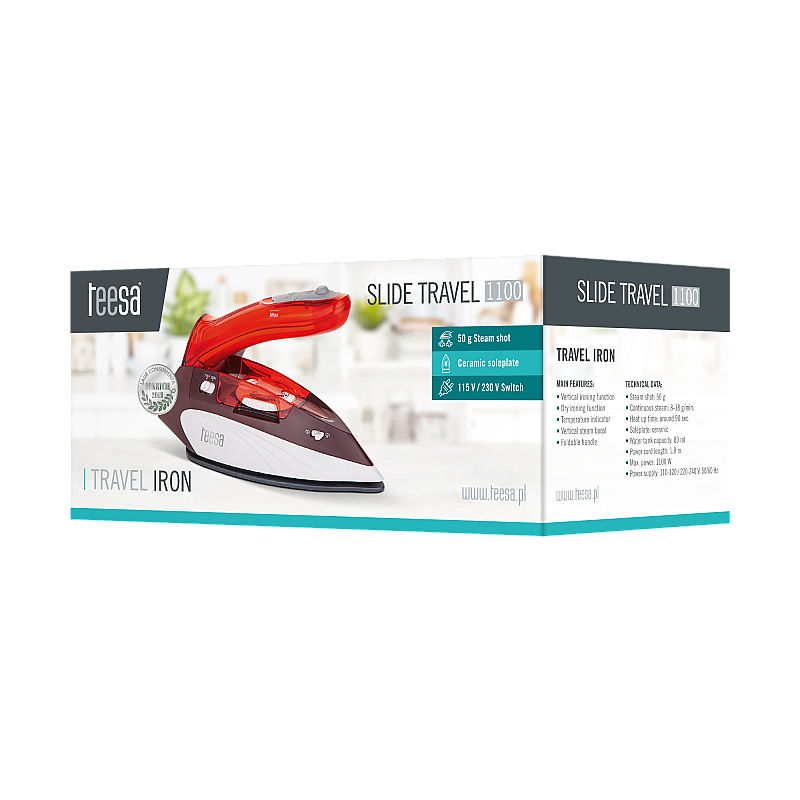 TEESA SLIDE TRAVEL 1100 τουριστικό σίδερο