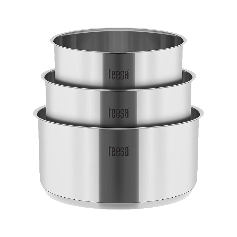 Σετ κατσαρόλες με αποσπώμενο χερούλι TEESA COOK EXPERT SINGLE HAND