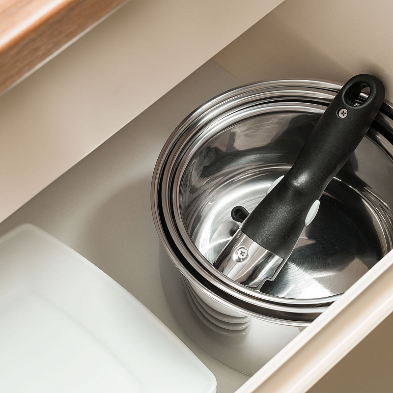 Σετ κατσαρόλες με αποσπώμενο χερούλι TEESA COOK EXPERT SINGLE HAND