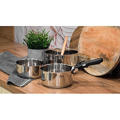 Σετ κατσαρόλες με αποσπώμενο χερούλι TEESA COOK EXPERT SINGLE HAND