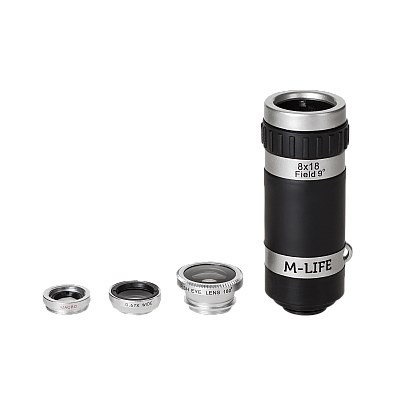 Σετ φακών για smartphone/tablet M-Life 4in1