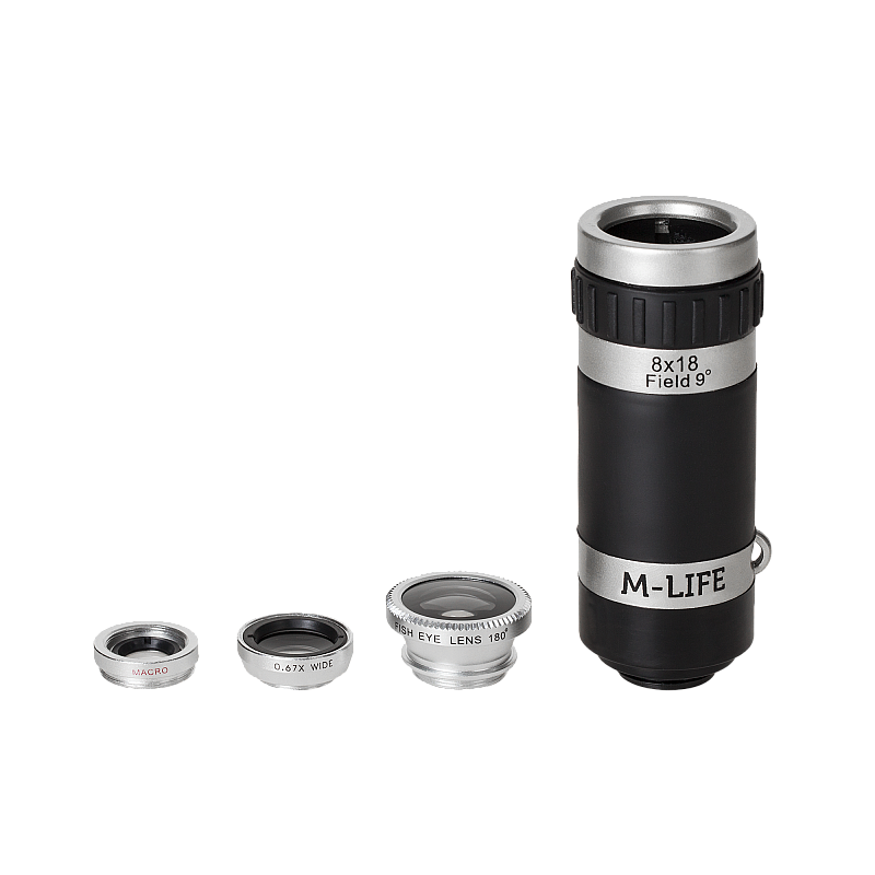 Σετ φακών για smartphone/tablet M-Life 4in1