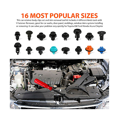 Σετ κλιπ αυτοκινήτου 635 τεμαχίων E6089