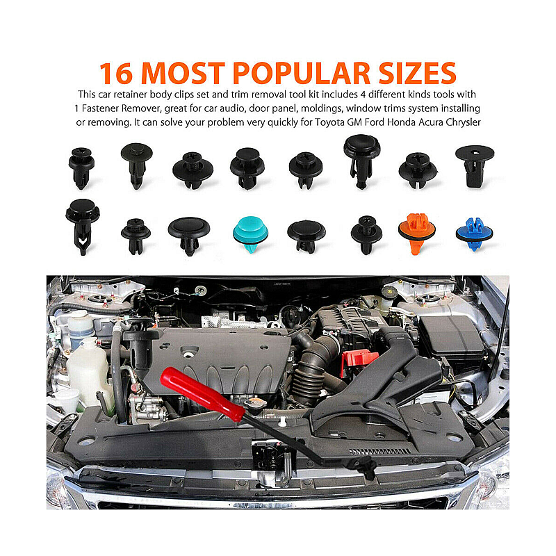 Σετ κλιπ αυτοκινήτου 635 τεμαχίων E6089