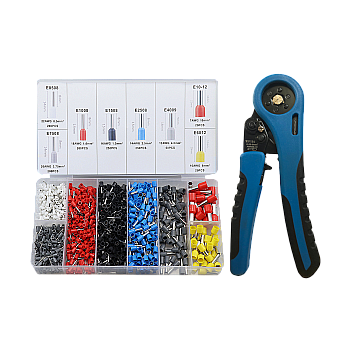 Σετ εργαλείων πτύχωσης + μονωμένοι απολήξεις καλωδίων E6184