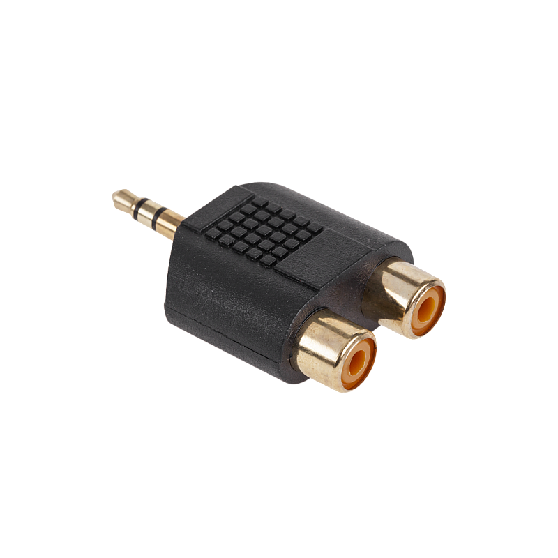Υποδοχή JACK 3.5-2xGN.RCA, χρυσό