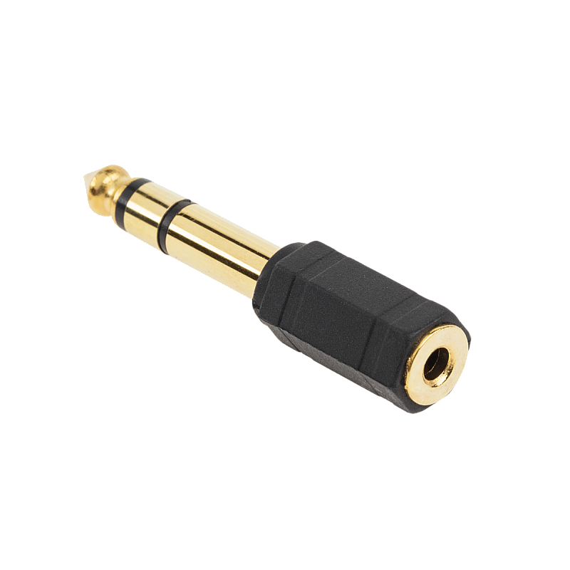 Υποδοχή Jack 6.3/3.5, χρυσό πλαστικό