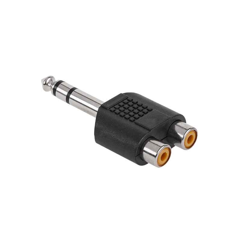 Υποδοχή Jack 6.3 ST.-2xGN.RCA