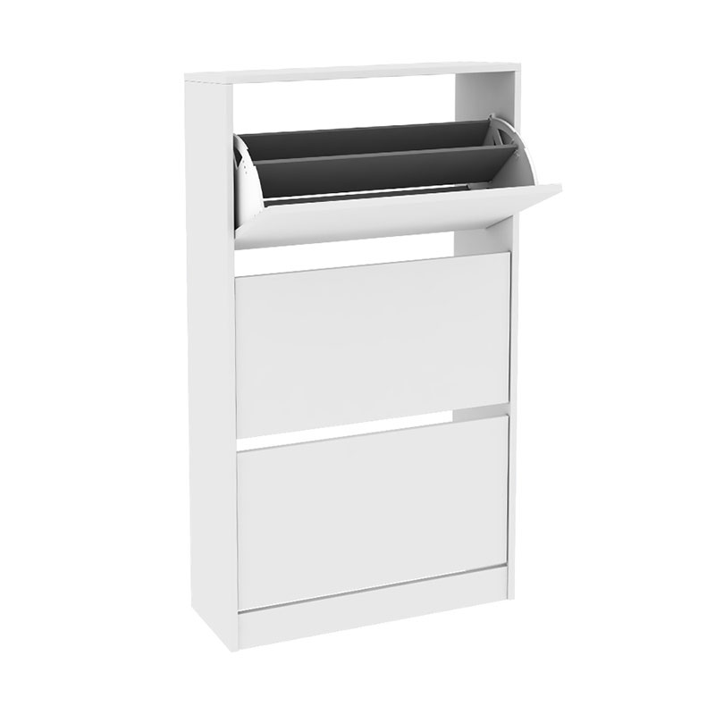 Παπουτσοθήκη μελαμίνης Flat Duo Megapap 18 ζεύγων σε χρώμα λευκό 73x26x119εκ. Παπουτσοθήκη μελαμίνης Flat Duo Megapap 18 ζεύγων σε χρώμα λευκό 73x26x119εκ.
