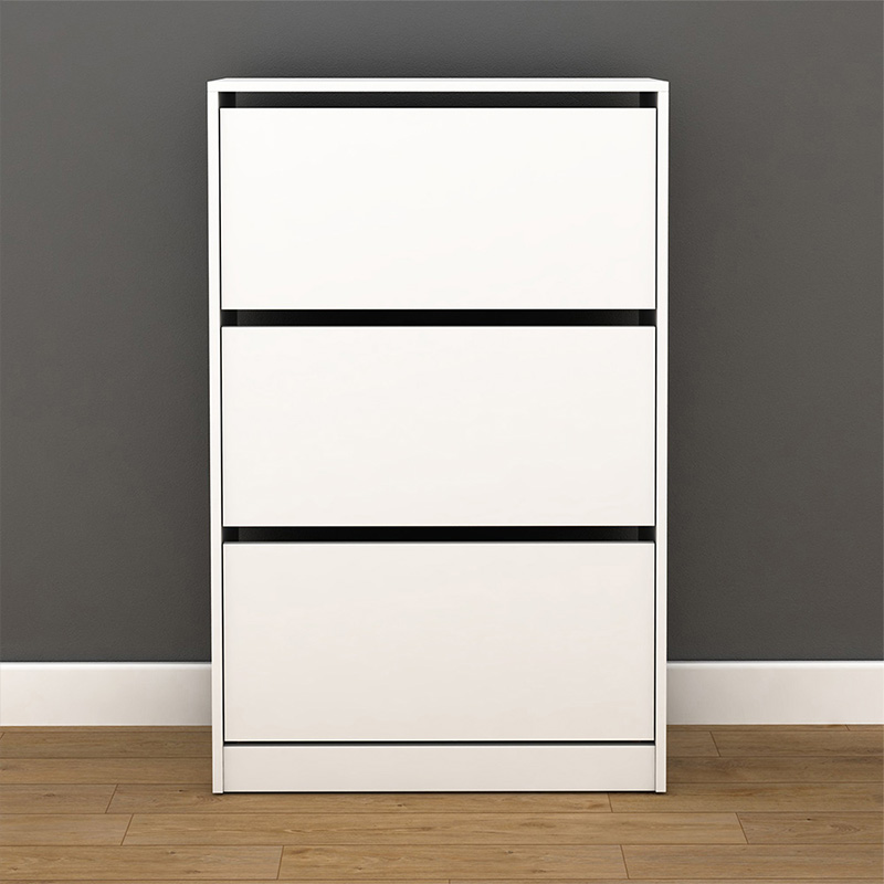 Παπουτσοθήκη μελαμίνης Flat Duo Megapap 18 ζεύγων σε χρώμα λευκό 73x26x119εκ. Παπουτσοθήκη μελαμίνης Flat Duo Megapap 18 ζεύγων σε χρώμα λευκό 73x26x119εκ.