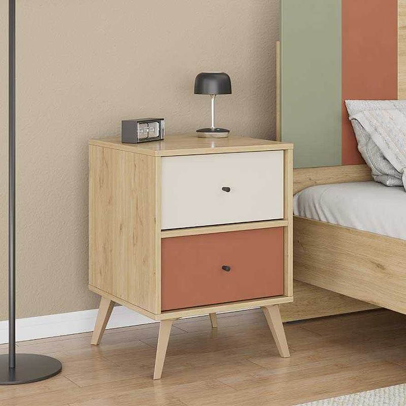 Κομοδίνο Terra Megapap χρώμα florida oak 44x44x61εκ. Κομοδίνο Terra Megapap χρώμα florida oak 44x44x61εκ.