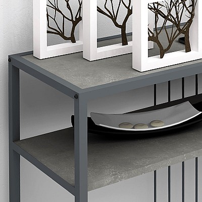 Κονσόλα Kary Megapap χρώμα γκρι σκυροδέματος 120x33x90εκ. Κονσόλα Kary Megapap χρώμα γκρι σκυροδέματος 120x33x90εκ.