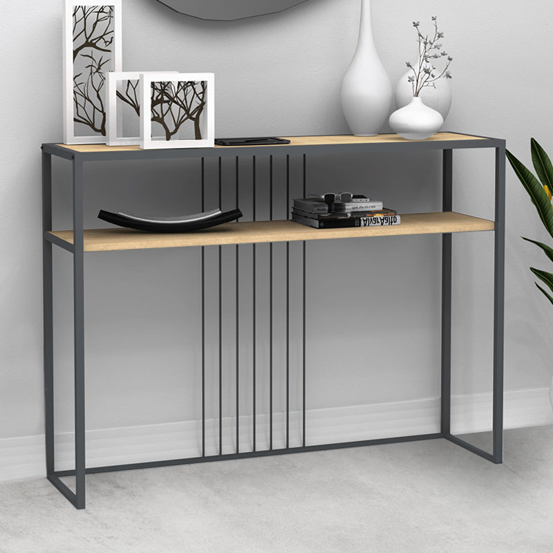 Κονσόλα Kary Megapap χρώμα oak 120x33x90εκ. Κονσόλα Kary Megapap χρώμα oak 120x33x90εκ.