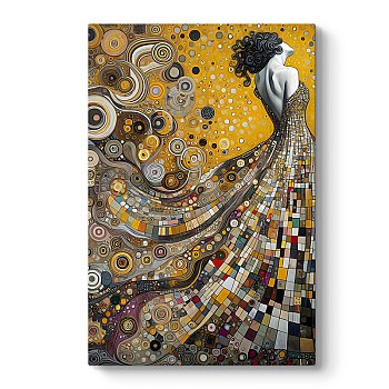 Πίνακας σε καμβά "Elegant Woman" Megapap ψηφιακής εκτύπωσης 50x75x3εκ.