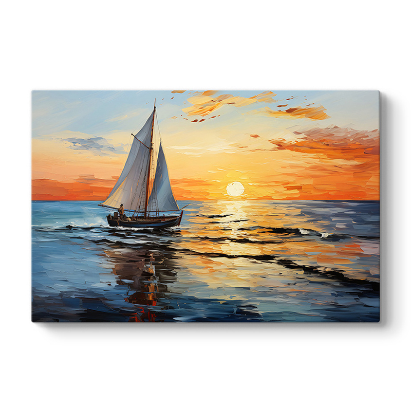 Πίνακας σε καμβά "Fisherman at the sunset" Megapap ψηφιακής εκτύπωσης 120x60x3εκ. Πίνακας σε καμβά "Fisherman at the sunset" Megapap ψηφιακής εκτύπωσης 120x60x3εκ.