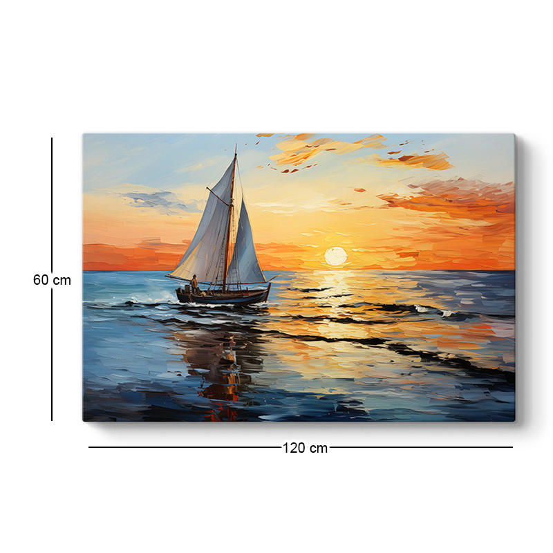 Πίνακας σε καμβά "Fisherman at the sunset" Megapap ψηφιακής εκτύπωσης 120x60x3εκ. Πίνακας σε καμβά "Fisherman at the sunset" Megapap ψηφιακής εκτύπωσης 120x60x3εκ.