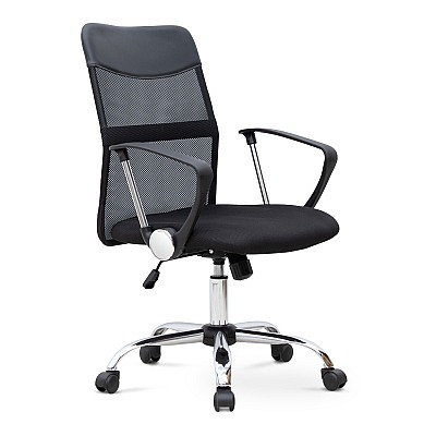 Καρέκλα γραφείου Franco Megapap με ύφασμα Mesh χρώμα μαύρο 59x57x95/105εκ. Καρέκλα γραφείου Franco Megapap με ύφασμα Mesh χρώμα μαύρο 59x57x95/105εκ.