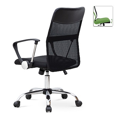 Καρέκλα γραφείου Franco Megapap με ύφασμα Mesh χρώμα μαύρο 59x57x95/105εκ. Καρέκλα γραφείου Franco Megapap με ύφασμα Mesh χρώμα μαύρο 59x57x95/105εκ.