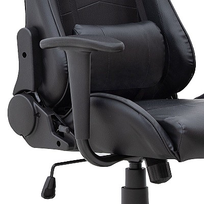 Καρέκλα γραφείου Gaming Alonso Megapap από τεχνόδερμα χρώμα μαύρο 67x70x125/135 εκ. Καρέκλα γραφείου Gaming Alonso Megapap από τεχνόδερμα χρώμα μαύρο 67x70x125/135 εκ.