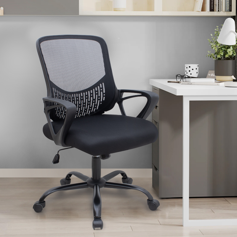 Καρέκλα γραφείου Freda Megapap με ύφασμα Mesh χρώμα μαύρο 65x65x90/100εκ. Καρέκλα γραφείου Freda Megapap με ύφασμα Mesh χρώμα μαύρο 65x65x90/100εκ.