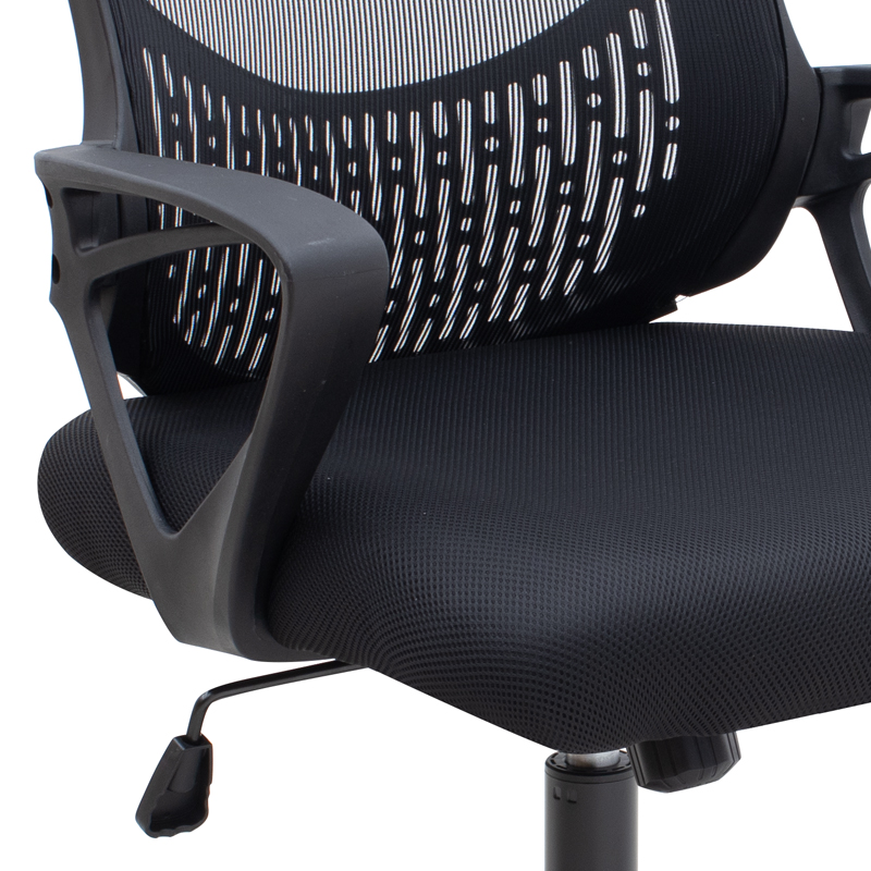Καρέκλα γραφείου Freda Megapap με ύφασμα Mesh χρώμα μαύρο 65x65x90/100εκ. Καρέκλα γραφείου Freda Megapap με ύφασμα Mesh χρώμα μαύρο 65x65x90/100εκ.
