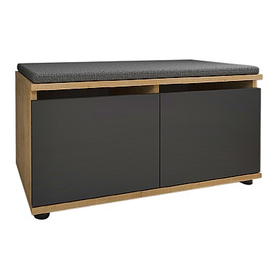 Παπουτσοθήκη μελαμίνης Twain Megapap 8 ζευγών χρώμα sapphire oak - ανθρακί 80x35x42εκ. Παπουτσοθήκη μελαμίνης Twain Megapap 8 ζευγών χρώμα sapphire oak - ανθρακί 80x35x42εκ.