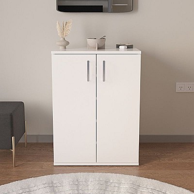 Παπουτσοθήκη - Ντουλάπι Manolo Megapap χρώμα λευκό 60x38x81,4εκ. Παπουτσοθήκη - Ντουλάπι Manolo Megapap χρώμα λευκό 60x38x81,4εκ.