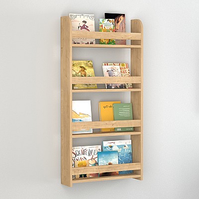 Επιτοίχια βιβλιοθήκη - ραφιέρα Montessori Megapap χρώμα sapphire oak 60x15x120εκ. Επιτοίχια βιβλιοθήκη - ραφιέρα Montessori Megapap χρώμα sapphire oak 60x15x120εκ.