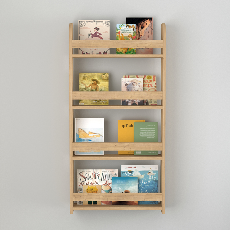 Επιτοίχια βιβλιοθήκη - ραφιέρα Montessori Megapap χρώμα sapphire oak 60x15x120εκ. Επιτοίχια βιβλιοθήκη - ραφιέρα Montessori Megapap χρώμα sapphire oak 60x15x120εκ.