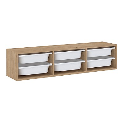 Συρταριέρα επιτοίχια Pavia Megapap με 6 συρτάρια χρώμα sapphire oak 132x31x30,7εκ. Συρταριέρα επιτοίχια Pavia Megapap με 6 συρτάρια χρώμα sapphire oak 132x31x30,7εκ.